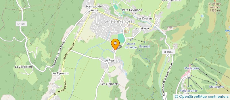 localisation de l'entreprise MADAME LISANNE TREMBLAY  LANS-EN-VERCORS