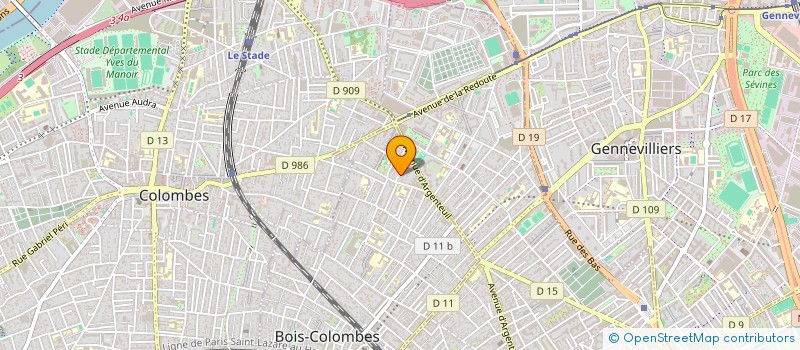 localisation de l'entreprise MADAME LISBET GULBAEK à BOIS-COLOMBES