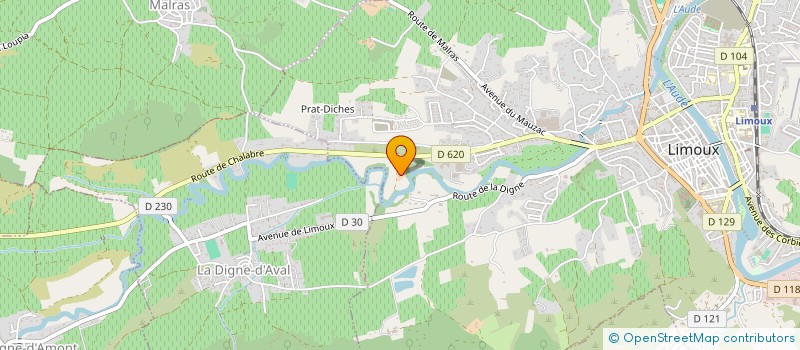 localisation de l'entreprise MADAME LISBETH BUSSCHOTS  LIMOUX