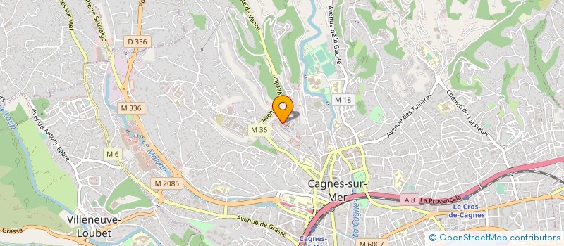 localisation de l'entreprise MADAME LISBETH NIELSEN à CAGNES-SUR-MER
