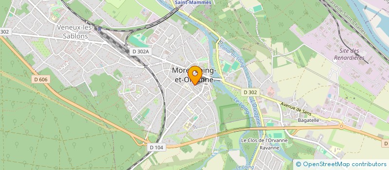 localisation de l'entreprise MADAME LISE-ADELE GROUSSIN à MORET-LOING-ET-ORVANNE
