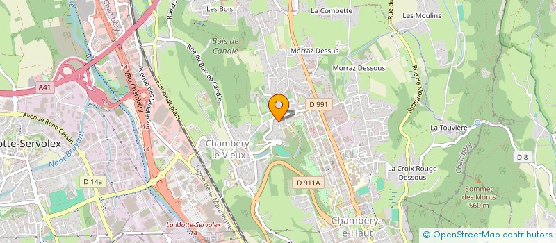 localisation de l'entreprise MADAME LISE-ANGE DEGAUGUE à CHAMBERY