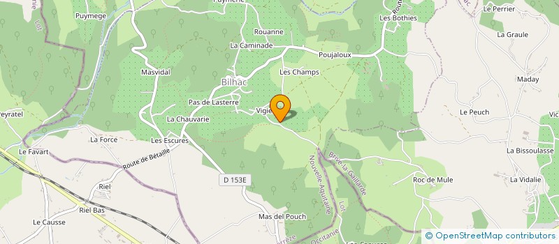 localisation de l'entreprise MADAME LISE ARCANGELI à BILHAC