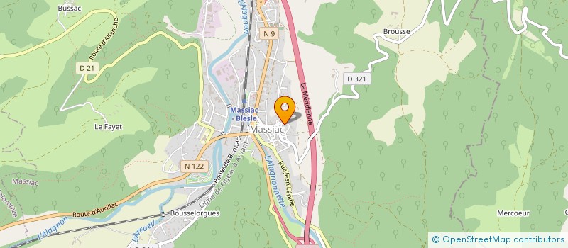 localisation de l'entreprise MADAME LISE ARNOUX à MASSIAC