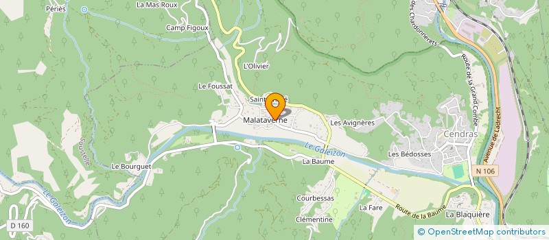 localisation de l'entreprise MADAME LISE AZRIA  SAINT-PAUL-LA-COSTE