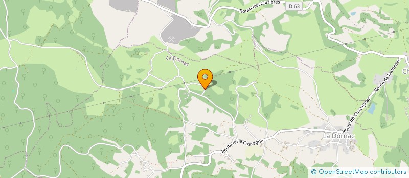 localisation de l'entreprise MADAME LISE BARDOU  LA DORNAC