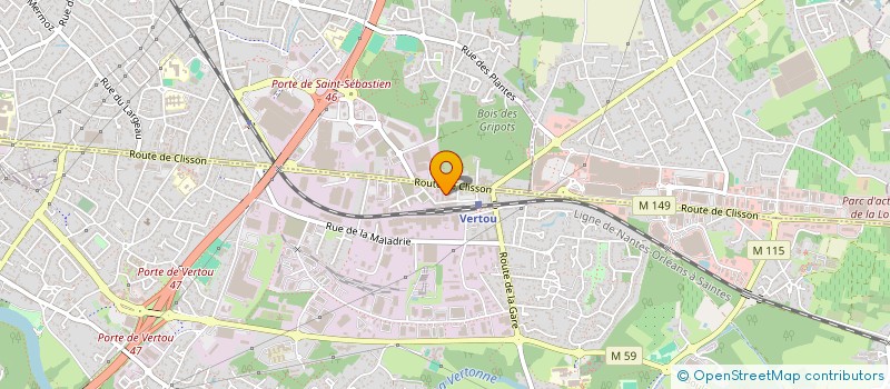 localisation de l'entreprise MADAME LISE BARRE  VERTOU