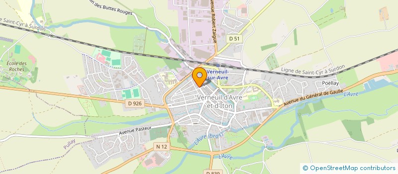 localisation de l'entreprise MADAME LISE BENINCA  VERNEUIL D'AVRE ET D'ITON