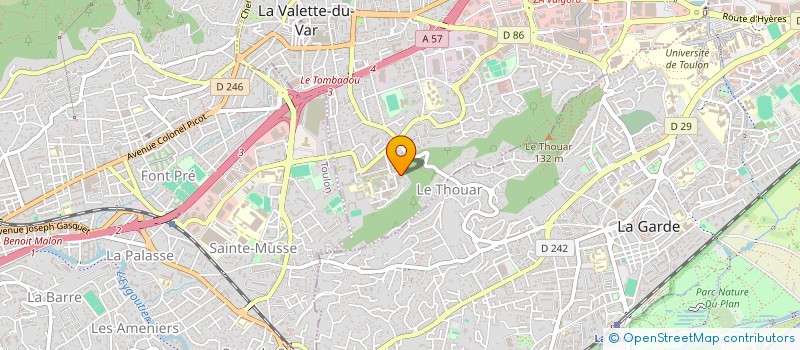 localisation de l'entreprise MADAME LISE BENOIT à LA VALETTE-DU-VAR