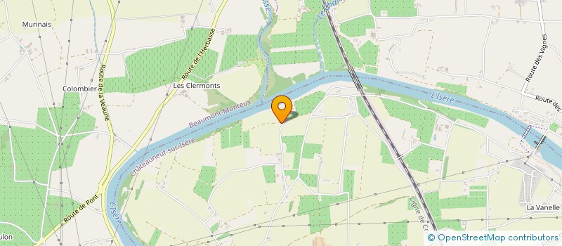 localisation de l'entreprise MADAME LISE BENTKOWSKI  CHATEAUNEUF-SUR-ISERE