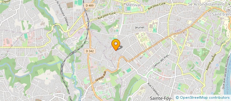 localisation de l'entreprise MADAME LISE BERAUD à SAINTE-FOY-LES-LYON