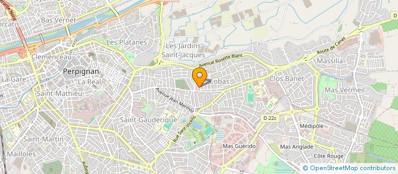 localisation de l'entreprise MADAME LISE BERDOUES à PERPIGNAN
