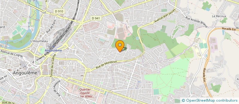 localisation de l'entreprise MADAME LISE BONNIN à ANGOULEME