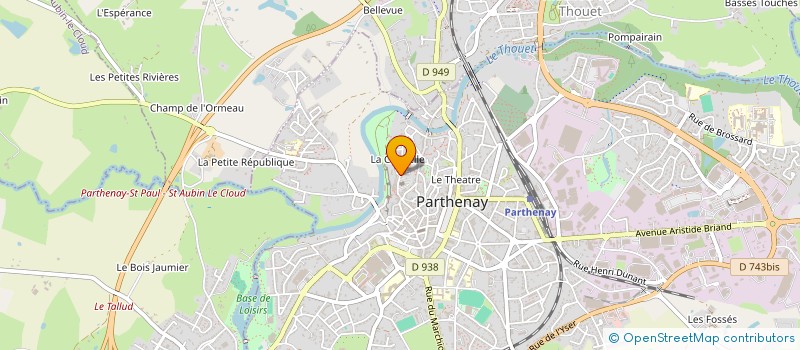 localisation de l'entreprise MADAME LISE BOURASSEAU à PARTHENAY