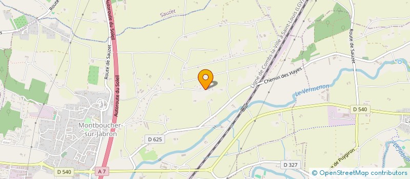 localisation de l'entreprise MADAME LISE BOUVIER  MONTBOUCHER-SUR-JABRON