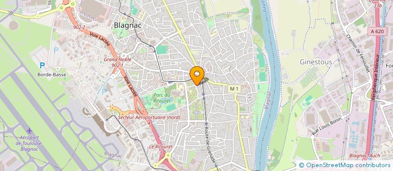 localisation de l'entreprise MADAME LISE BOUYJOU  BLAGNAC