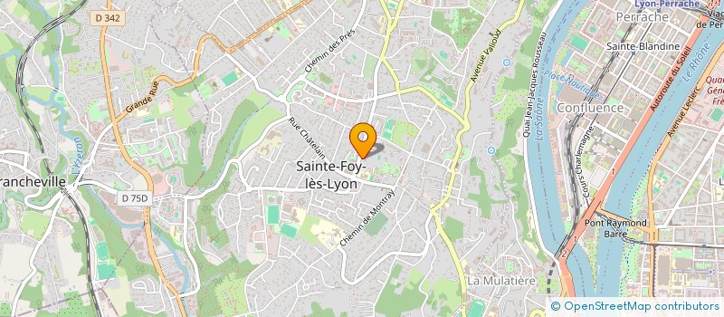 localisation de l'entreprise MADAME LISE BRANCHE à SAINTE-FOY-LES-LYON