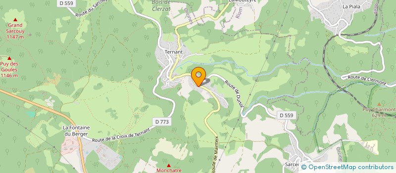 localisation de l'entreprise MADAME LISE COLLANGE  ORCINES