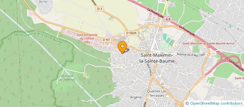 localisation de l'entreprise MADAME LISE CULIOLI à SAINT-MAXIMIN-LA-SAINTE-BAUME