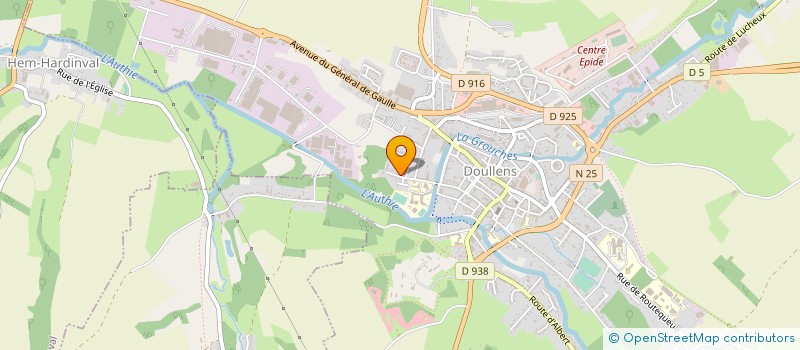 localisation de l'entreprise MADAME LISE DE POURCQ  DOULLENS