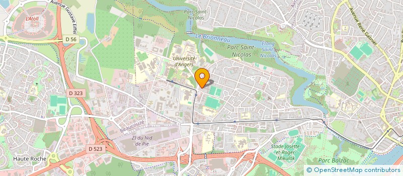 localisation de l'entreprise MADAME LISE DESVAUX à ANGERS