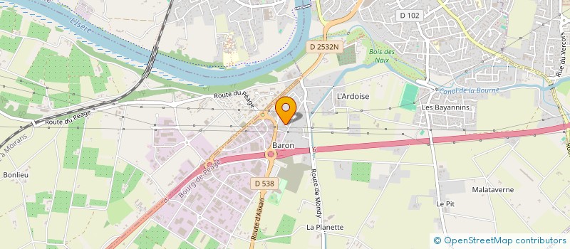 localisation de l'entreprise MADAME LISE DEVILLERS  BOURG-DE-PEAGE