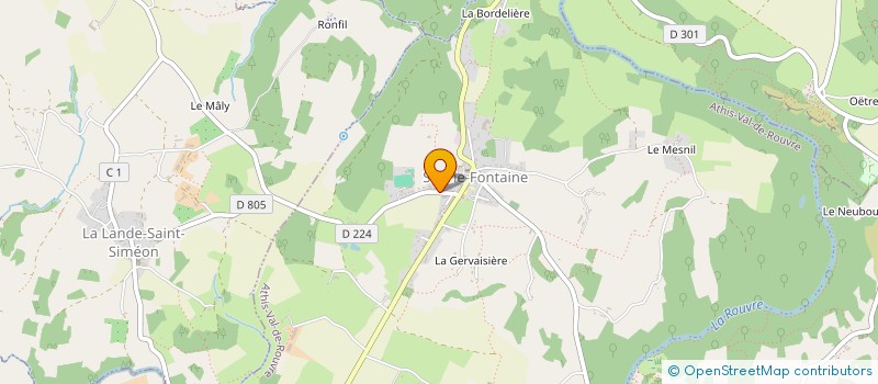 localisation de l'entreprise MADAME LISE DEWULF à ATHIS-VAL DE ROUVRE