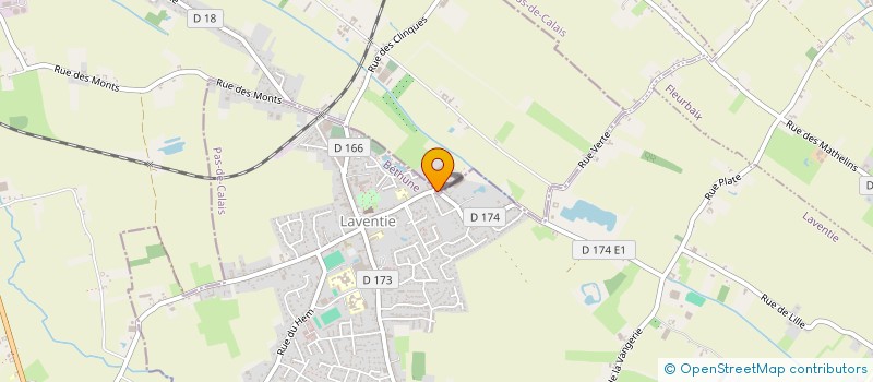 localisation de l'entreprise MADAME LISE DHAUSSY  LAVENTIE