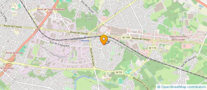 localisation de l'entreprise MADAME LISE ESTADIEU à VERTOU