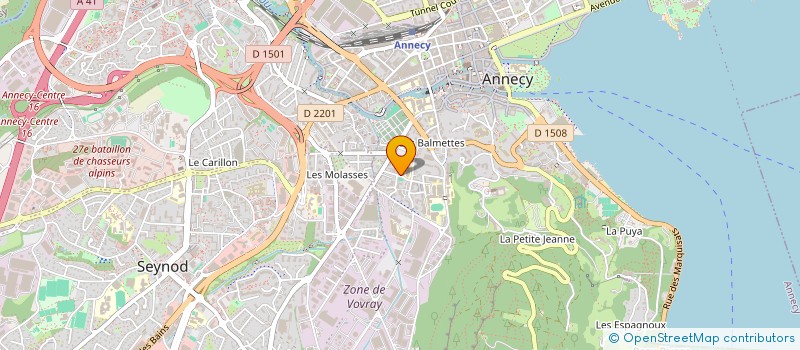 localisation de l'entreprise MADAME LISE FAVRE-COUTILLET à ANNECY