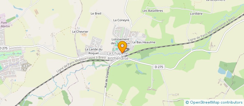 localisation de l'entreprise MADAME LISE FERRAND  LA CHAPELLE-ANTHENAISE