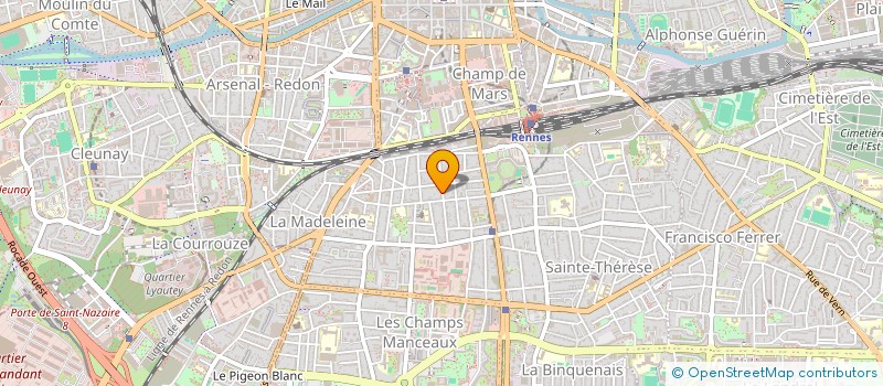 localisation de l'entreprise MADAME LISE GAUDAIRE  RENNES