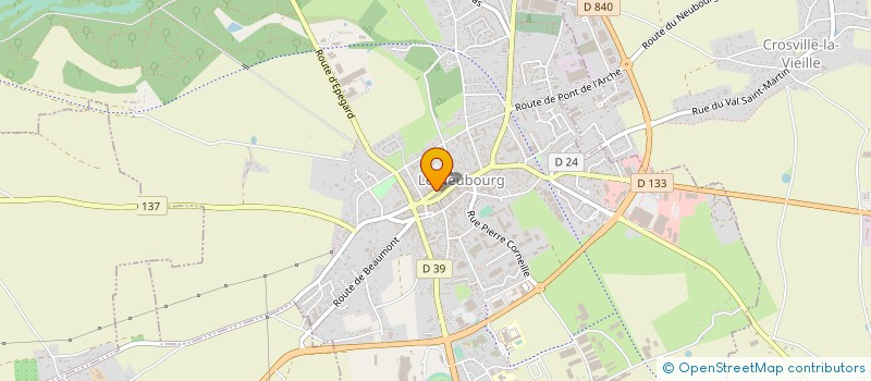 localisation de l'entreprise MADAME LISE GAUDFROY à LE NEUBOURG