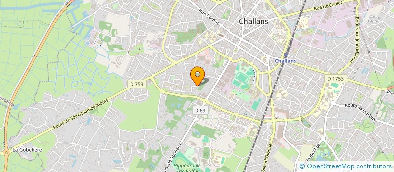 localisation de l'entreprise MADAME LISE GODIN à CHALLANS