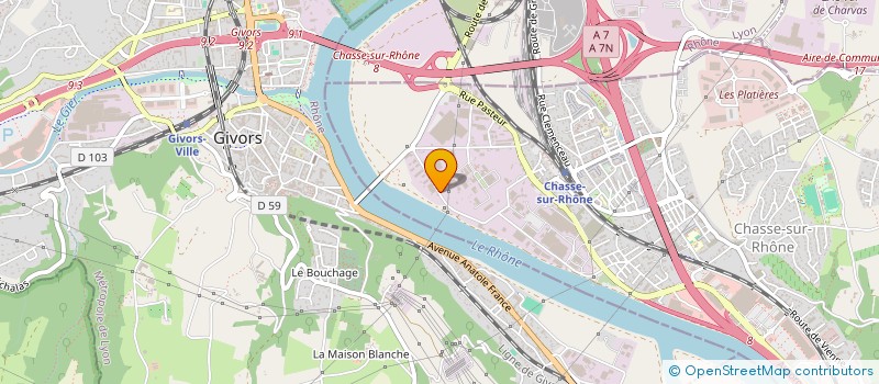 localisation de l'entreprise MADAME LISE GOMEZ à CHASSE-SUR-RHONE
