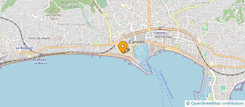 localisation de l'entreprise MADAME LISE GOUATY à CANNES