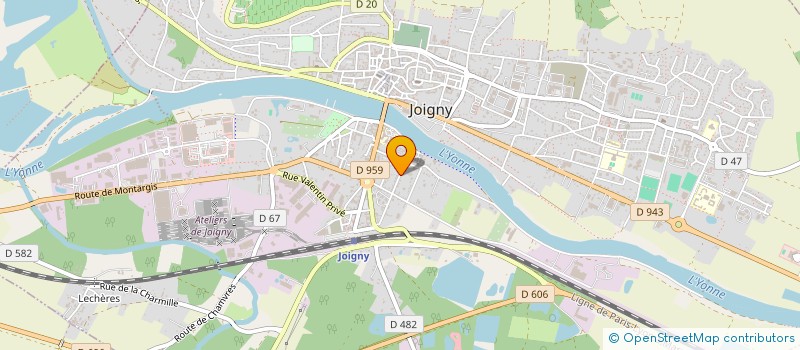localisation de l'entreprise MADAME LISE GRANDJONC à JOIGNY