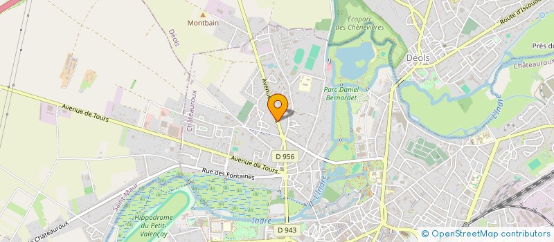 localisation de l'entreprise MADAME LISE GRIVEL à CHATEAUROUX