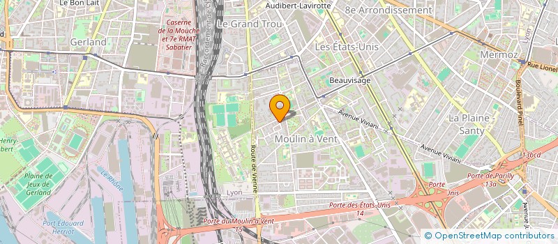 localisation de l'entreprise MADAME LISE GUEUTAL  VENISSIEUX