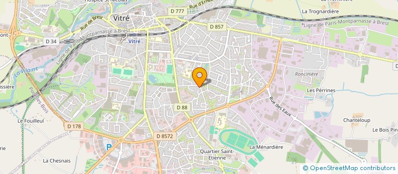 localisation de l'entreprise MADAME LISE HERY  VITRE