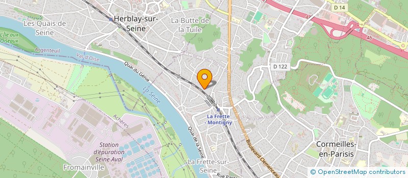 localisation de l'entreprise MADAME LISE JOURNET  LA FRETTE-SUR-SEINE