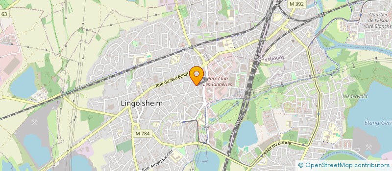 localisation de l'entreprise MADAME LISE KLEIN  LINGOLSHEIM