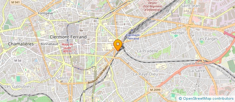 localisation de l'entreprise MADAME LISE KOMORSKI-RAMBOURDIN  CLERMONT-FERRAND