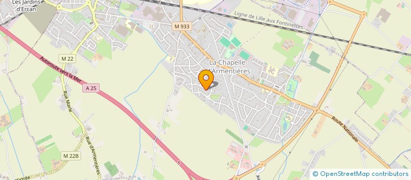 localisation de l'entreprise MADAME LISE KOZIK à LA CHAPELLE-D'ARMENTIERES