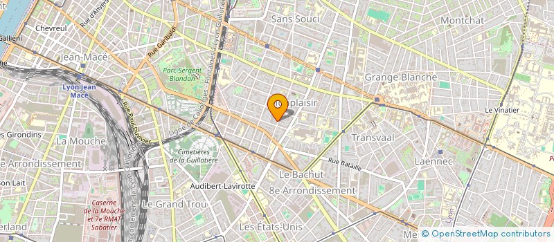 localisation de l'entreprise MADAME LISE LA GRECA  LYON 8EME