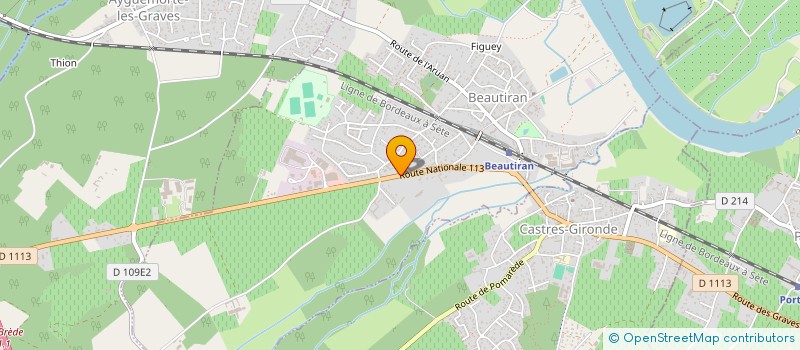 localisation de l'entreprise MADAME LISE LAJOUS  AYGUEMORTE-LES-GRAVES