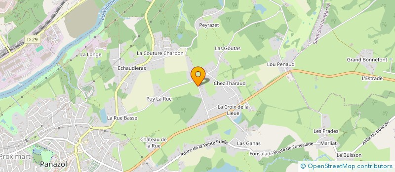 localisation de l'entreprise MADAME LISE LANARDE à PANAZOL