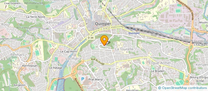 localisation de l'entreprise MADAME LISE LE BEC  QUIMPER