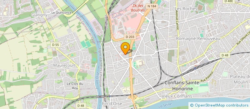 localisation de l'entreprise MADAME LISE LECHEVIN  CONFLANS-SAINTE-HONORINE