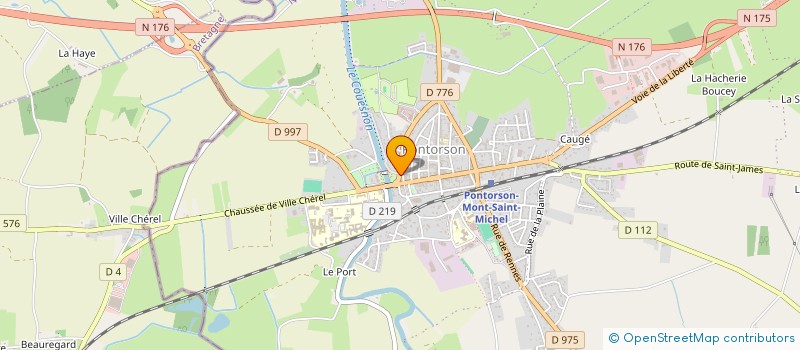 localisation de l'entreprise MADAME LISE LECLANCHER  PONTORSON